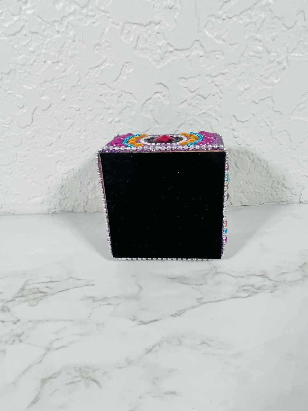 2 Jeweled Tin Trinket Boxes - Picture 8 of 11